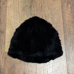 Adrienne Landau Black Rabbit Fur Accessory